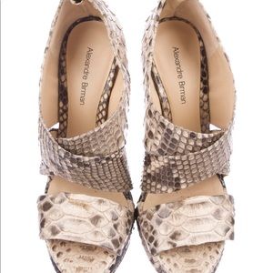 Alexandre Birman Snake 🐍 Skin Heels 7